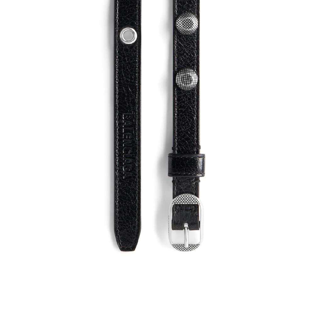 Balenciaga Cinturón Con Tachuelas Le Cagole para Mujer en Negro