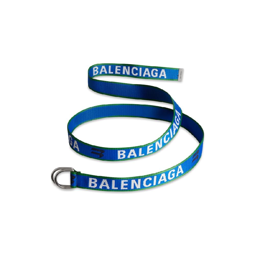 Balenciaga Cinturón D Ring Para Hombre En Azul Marino