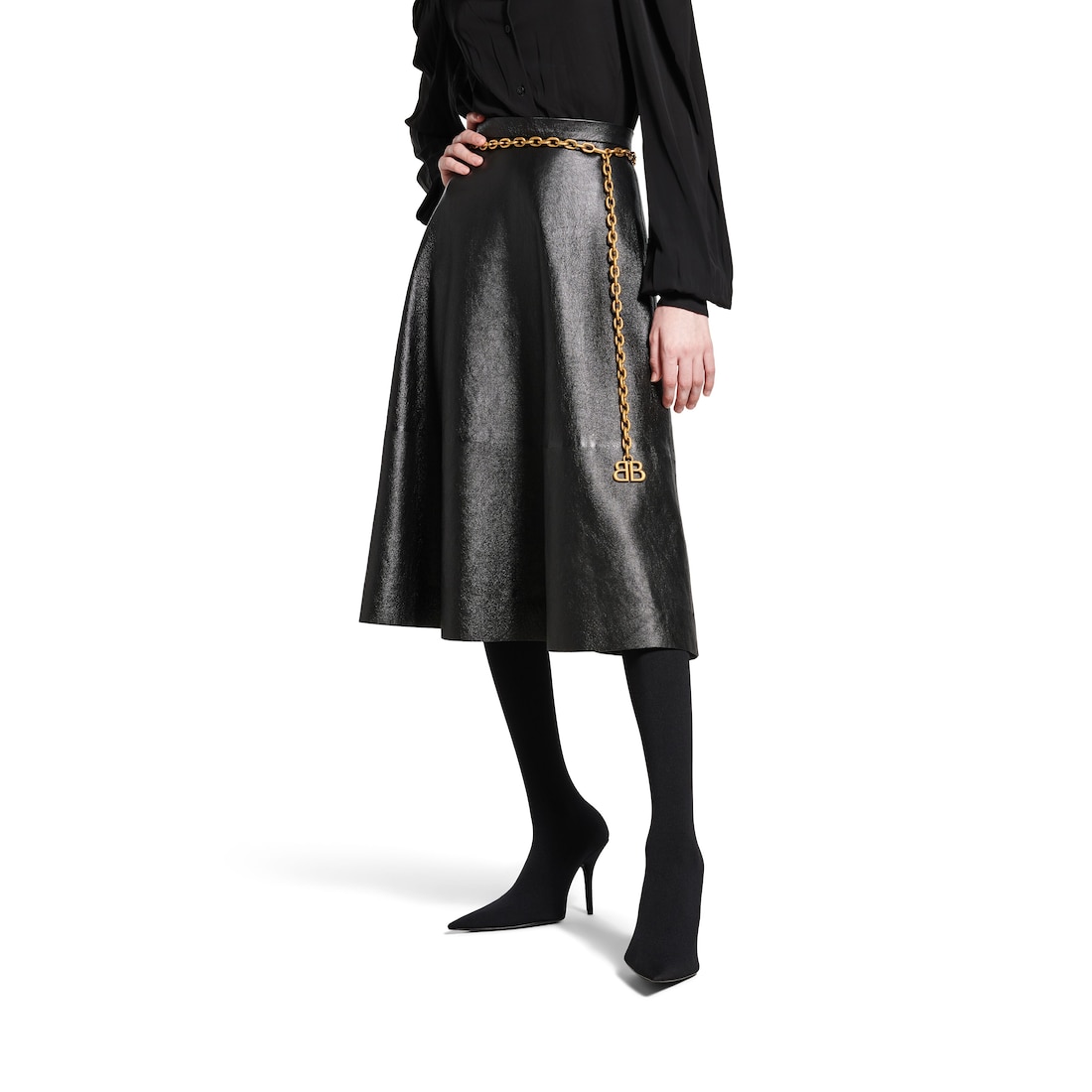 Balenciaga Cinturón De Cadena Monaco Para Mujer En Dorado