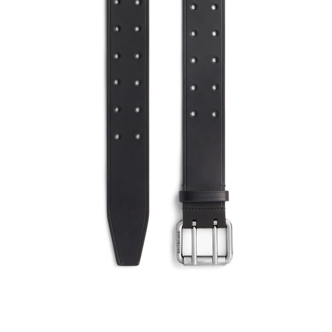 Balenciaga Cinturón Double Prong Chunky para Hombre en Negro