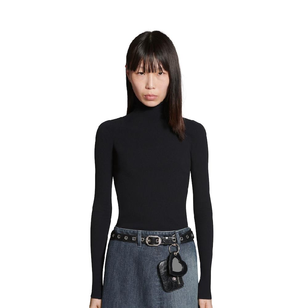 Balenciaga Cinturón Le Cagole Con Charms Y Estrás Para Mujer En Negro