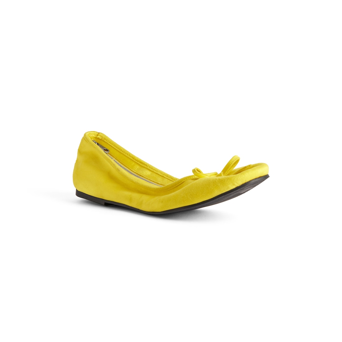 Balenciaga Clutch Zapato Bailarina Para Mujer En Amarillo