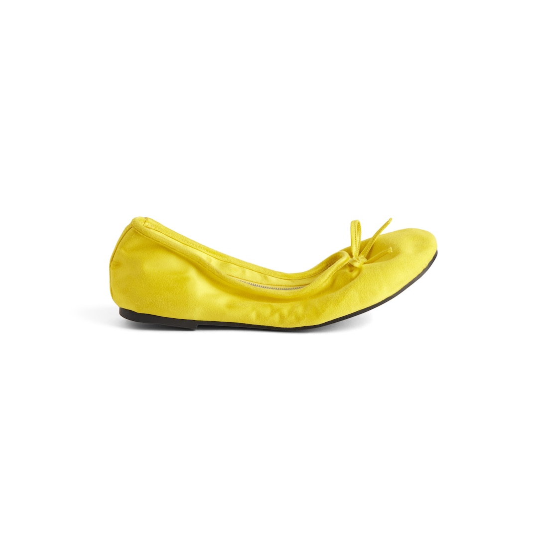 Balenciaga Clutch Zapato Bailarina Para Mujer En Amarillo