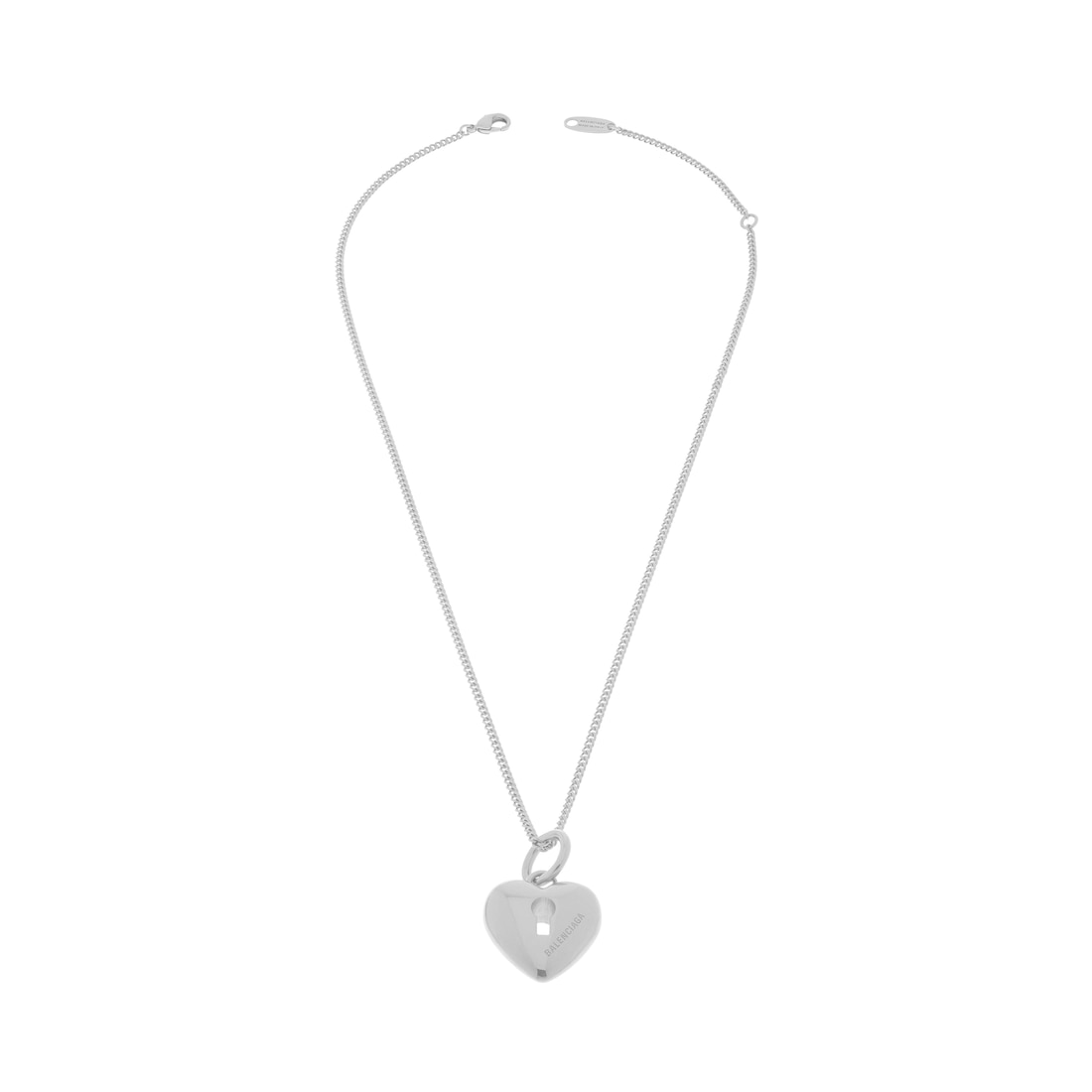 Balenciaga Collar Amour Heart Para Mujer En Plateado