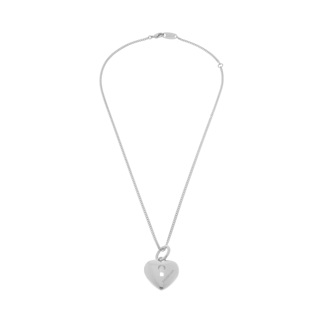 Balenciaga Collar Amour Heart para Mujer en Plateado