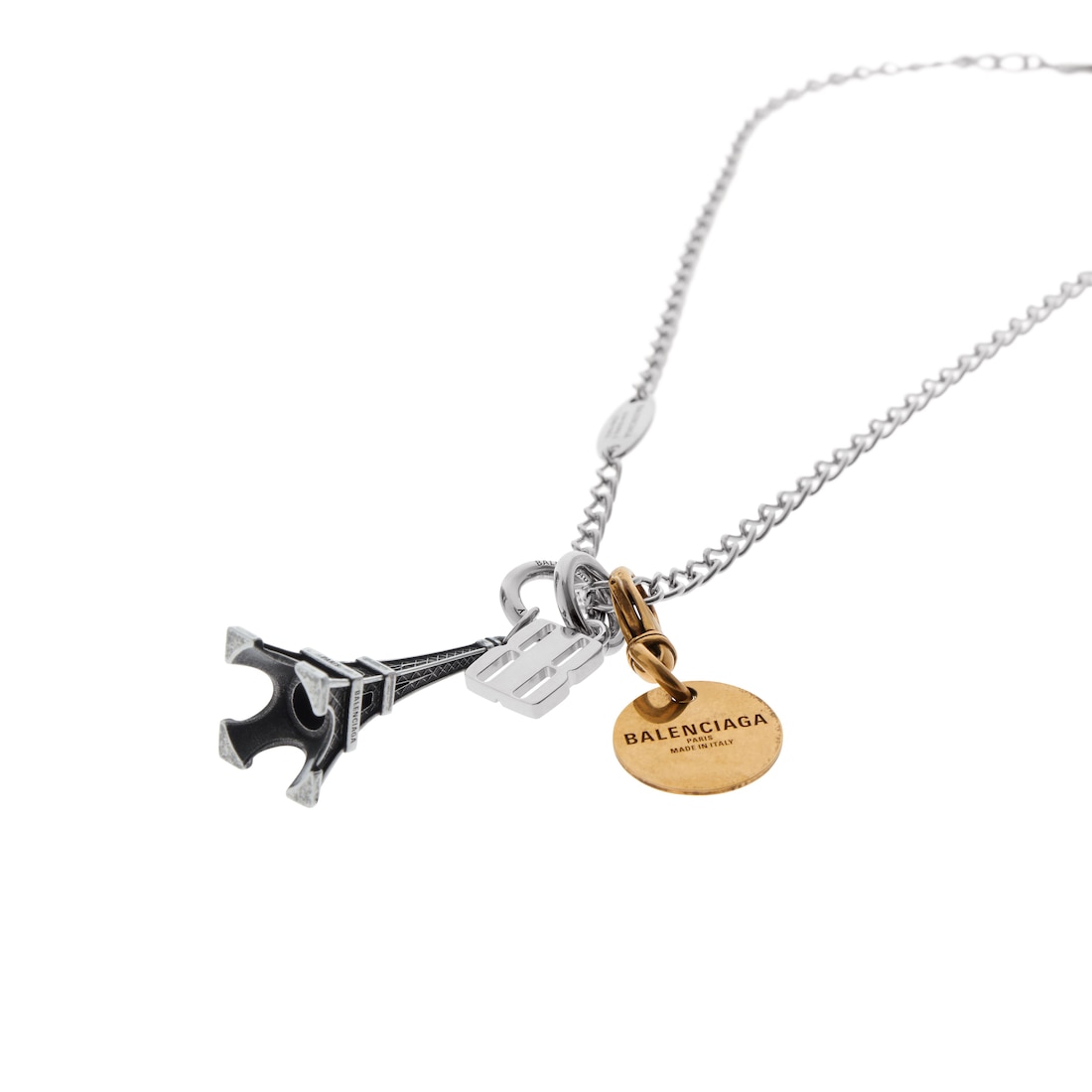 Balenciaga Collar Carousel Eiffel Collector En Plateado