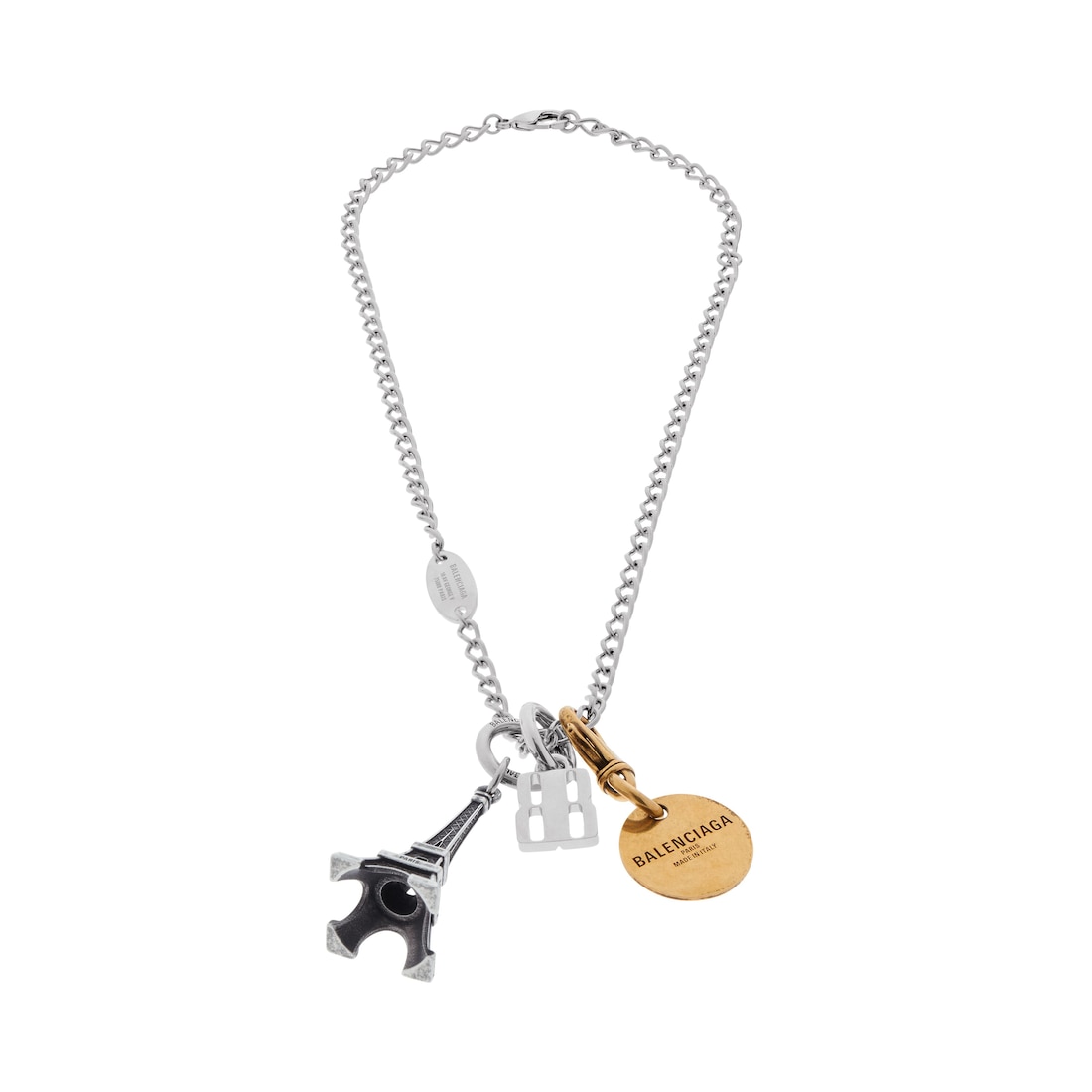 Balenciaga Collar Carousel Eiffel Collector En Plateado