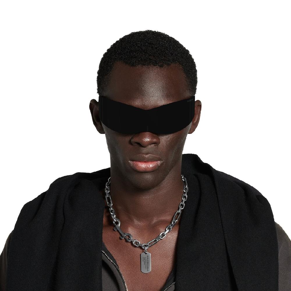 Balenciaga Collar De Mosquetón Tags Para Mujer En Plateado Antiguo