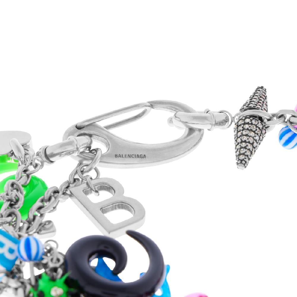 Balenciaga Collar Pigalle Collector Para Mujer En Plateado/multicolor