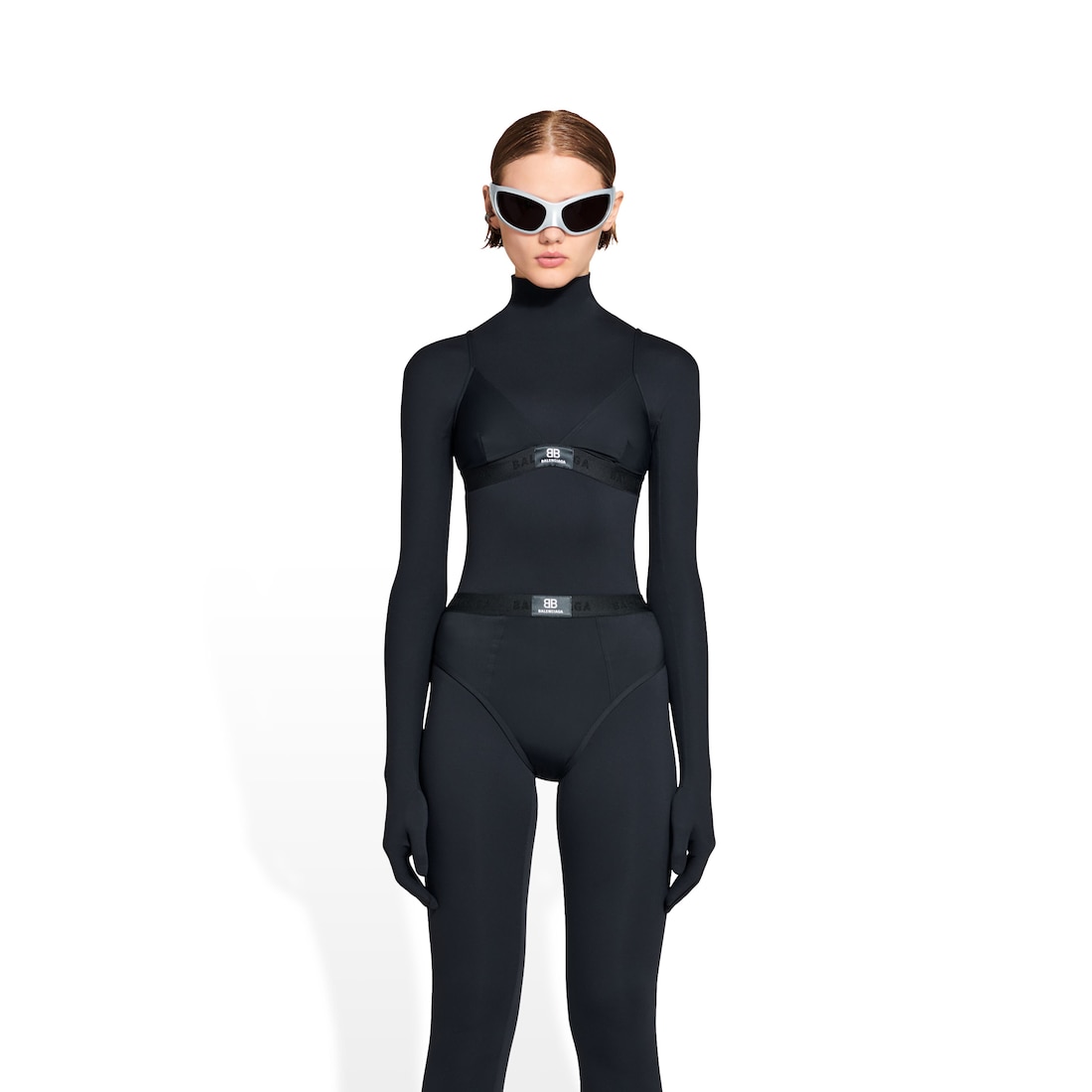 Balenciaga Conjunto De Bikini Sporty Para Mujer En Negro