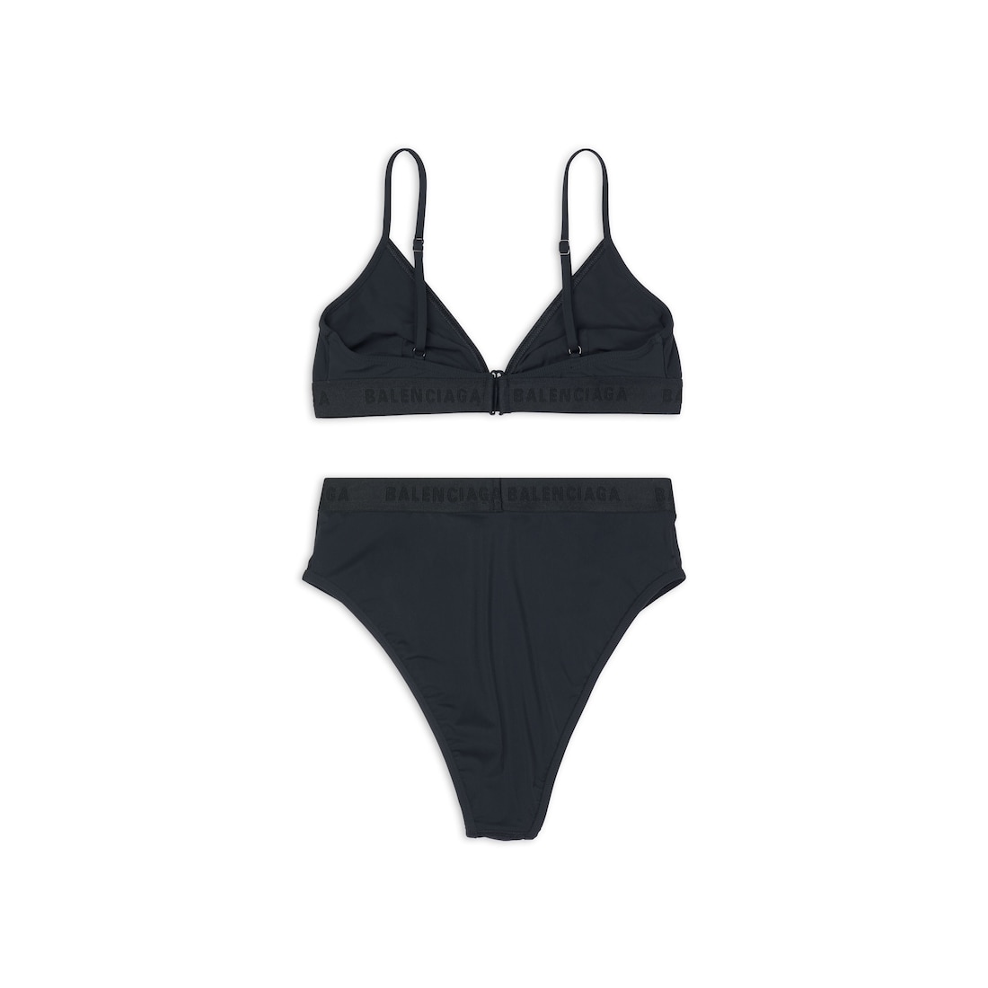 Balenciaga Conjunto De Bikini Sporty Para Mujer En Negro