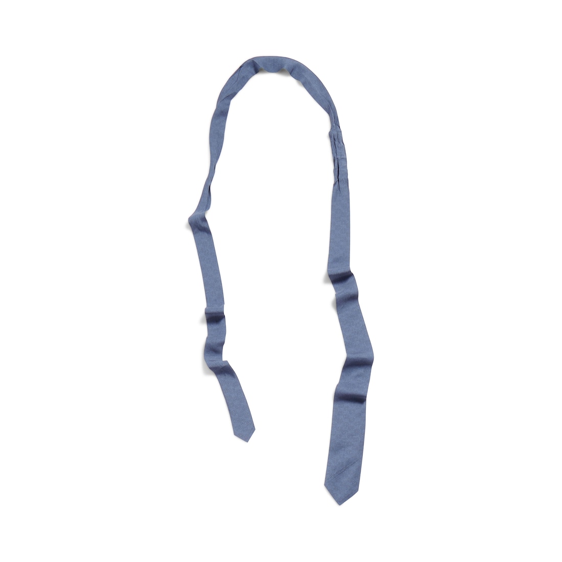 Balenciaga Corbata Para Hombre En Azul Claro/blanco