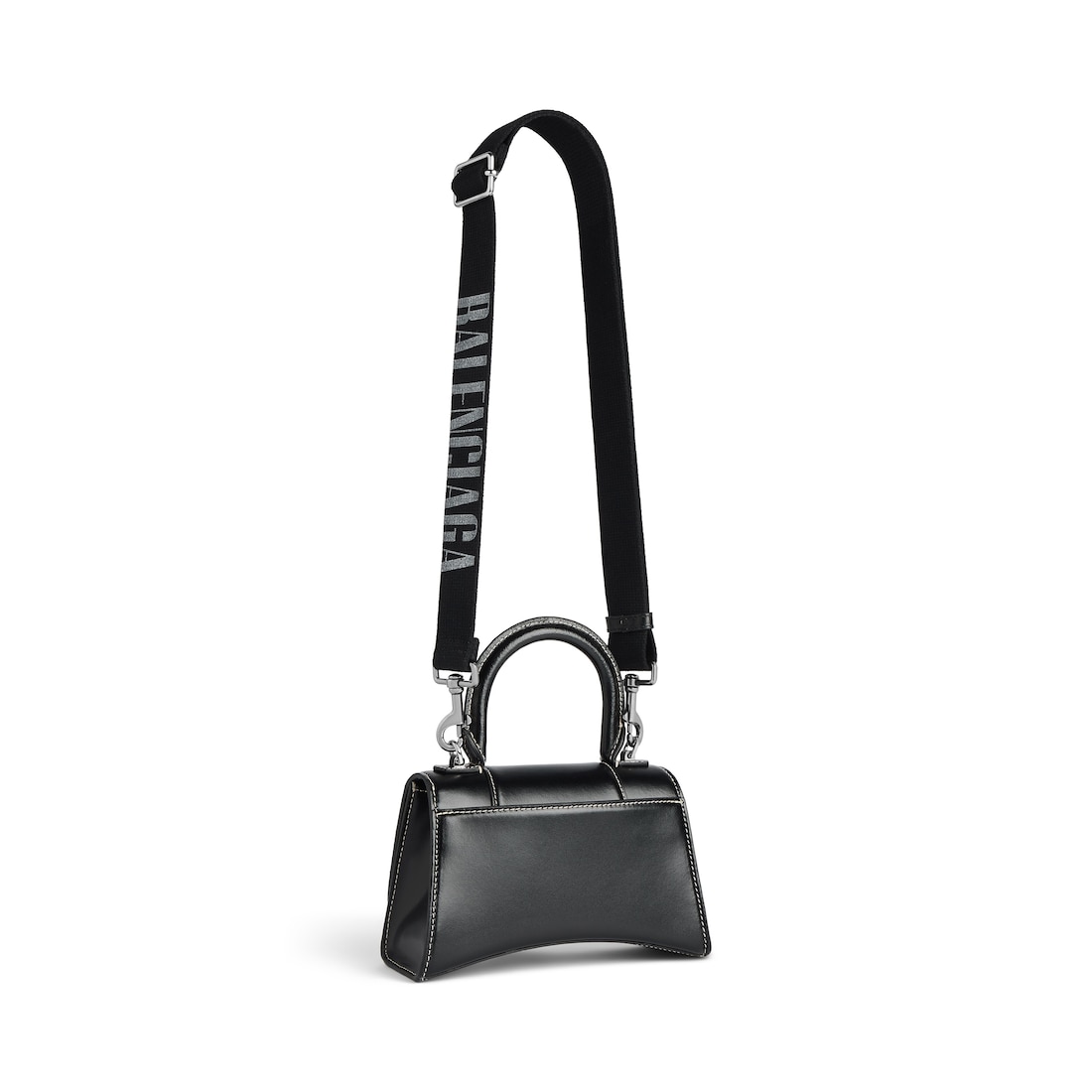 Balenciaga Correa Editor Para Hombre En Negro/blanco