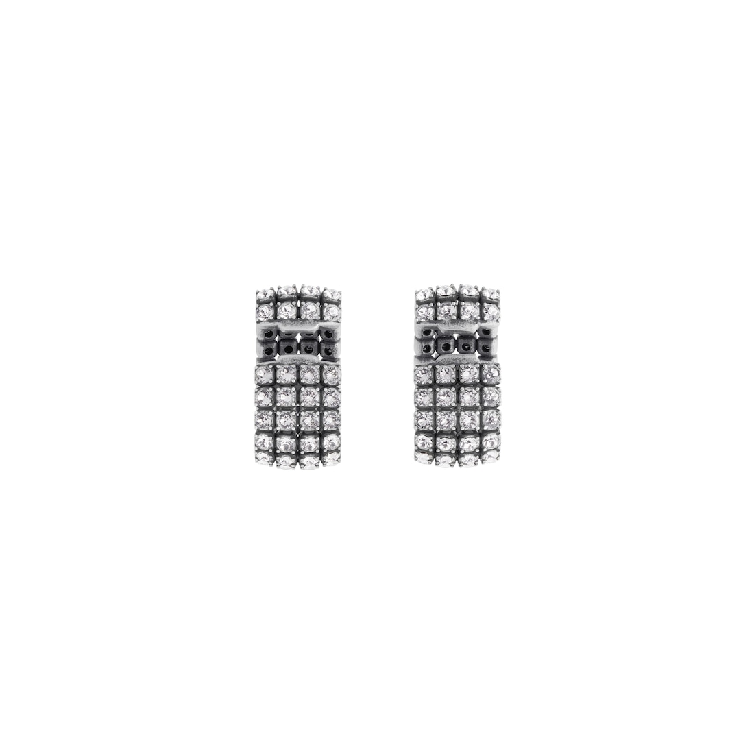 Balenciaga Ear Cuffs Glam Para Mujer En Plateado Antiguo