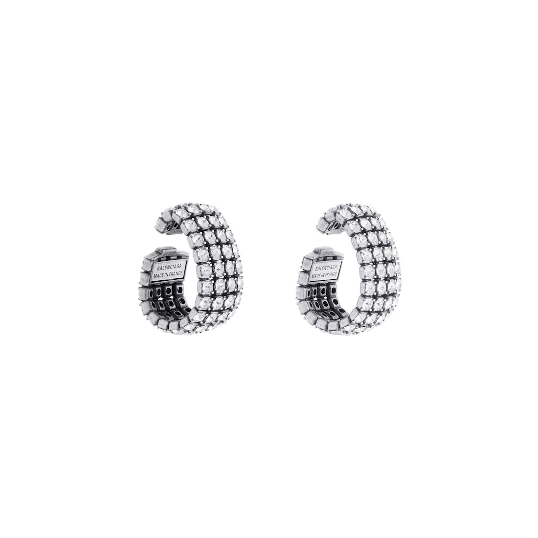 Balenciaga Ear Cuffs Glam Para Mujer En Plateado Antiguo