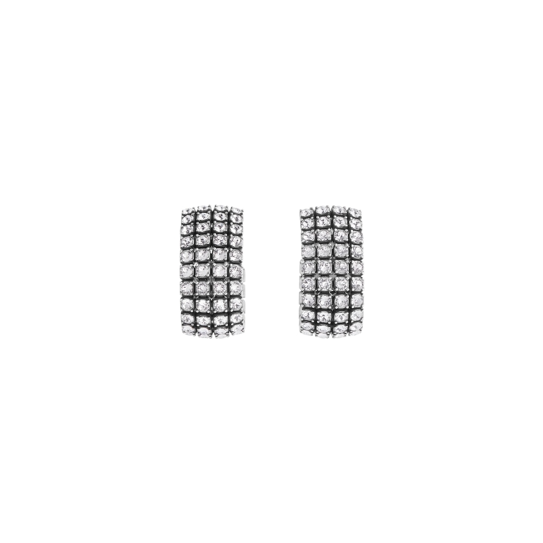 Balenciaga Ear Cuffs Glam para Mujer en Plateado Antiguo