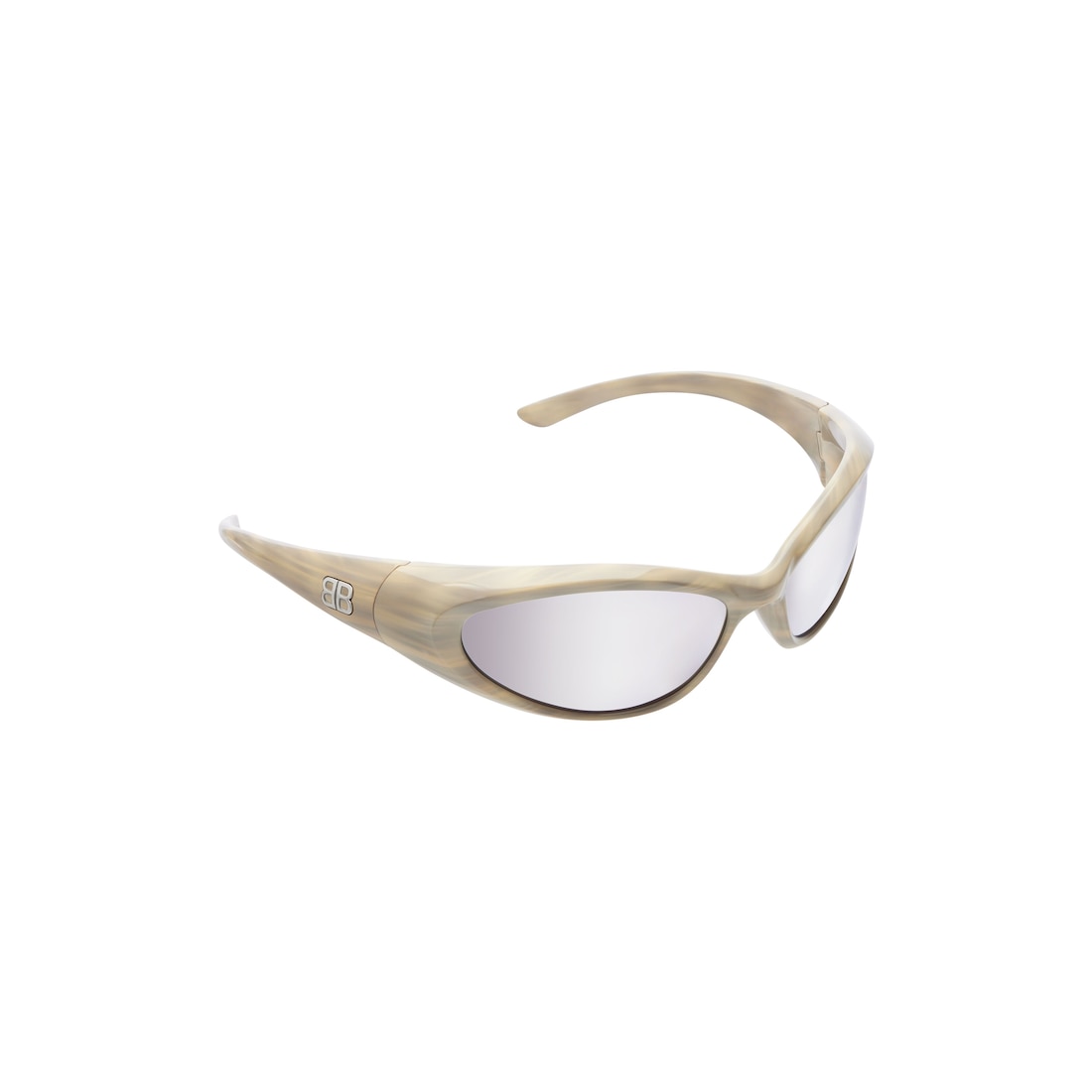 Balenciaga Gafas De Sol Sporty B Round Af En Blanco