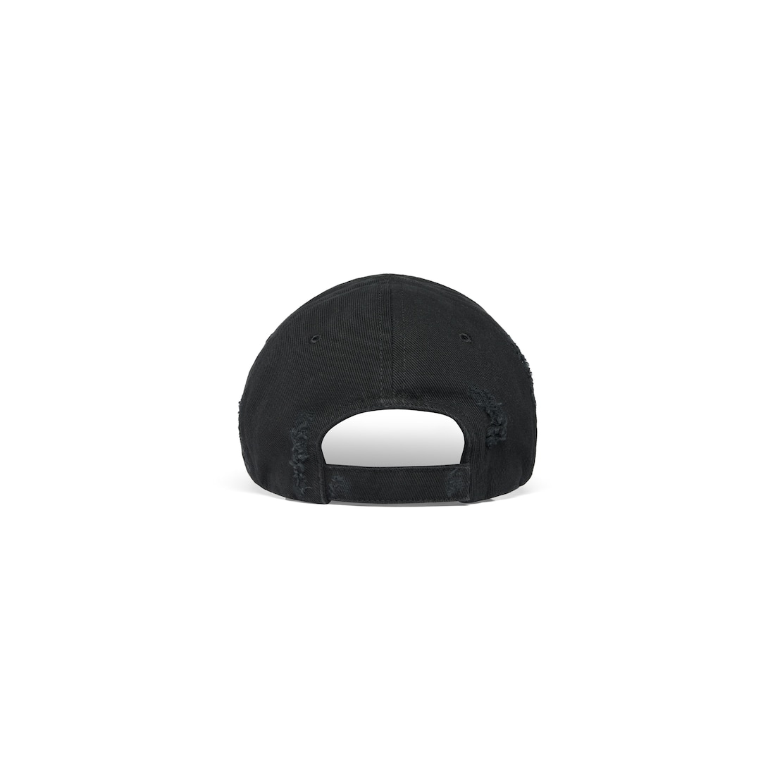 Balenciaga Gorra Front Piercing Bal.com En Negro Degradado