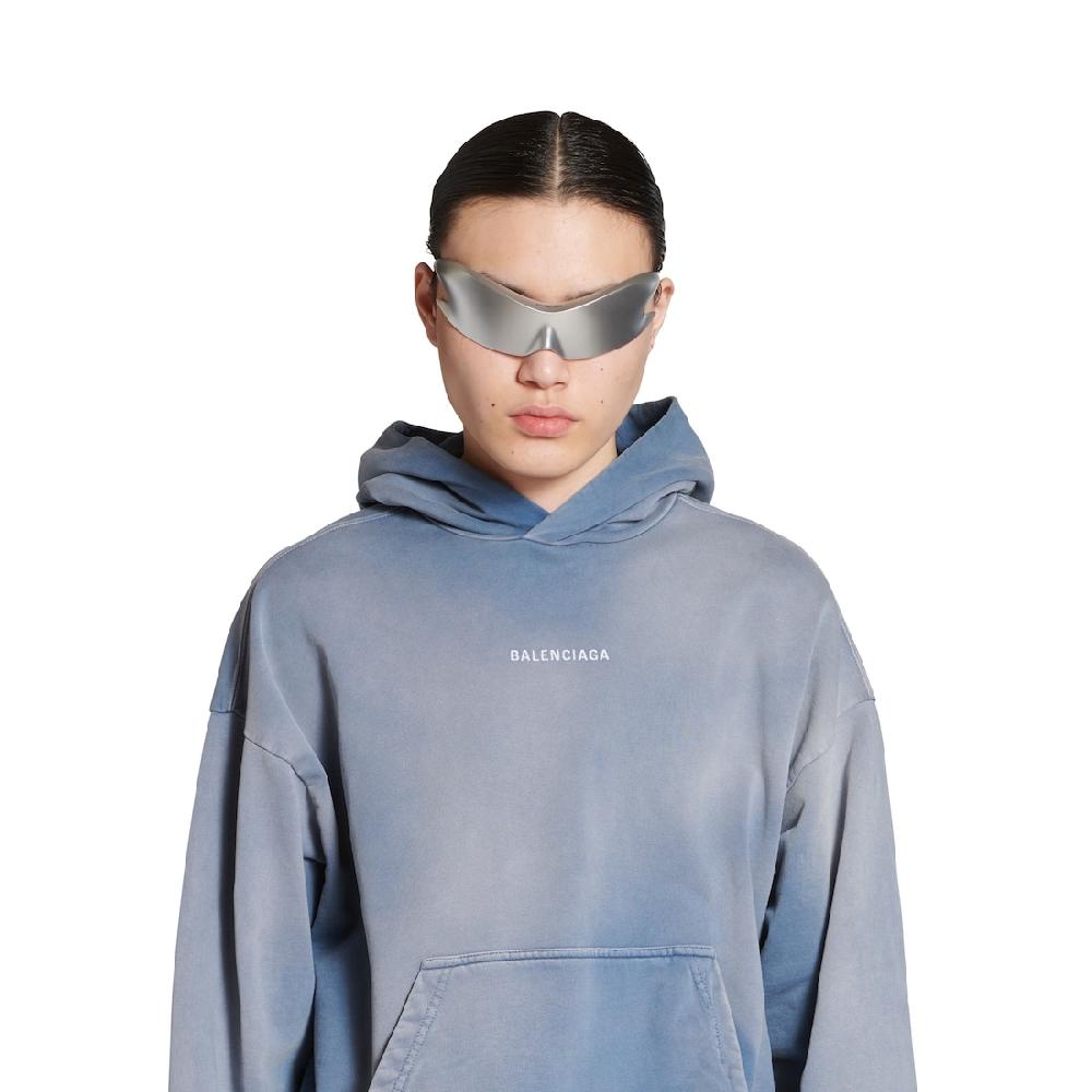 Balenciaga Hoodie Balenciaga Back Medium Fit En Azul