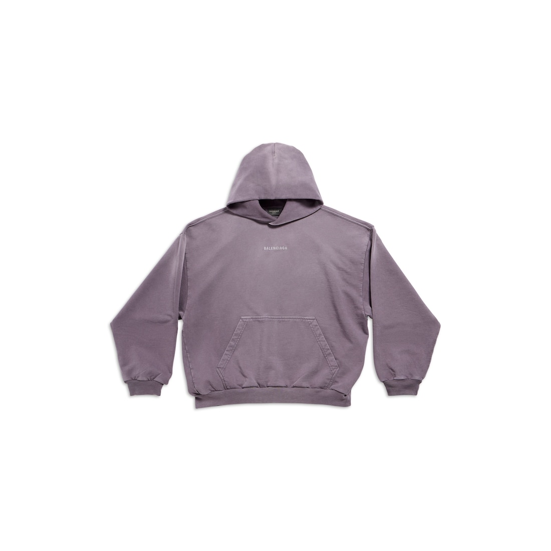 Balenciaga Hoodie Balenciaga Back Medium Fit en Morado/gris