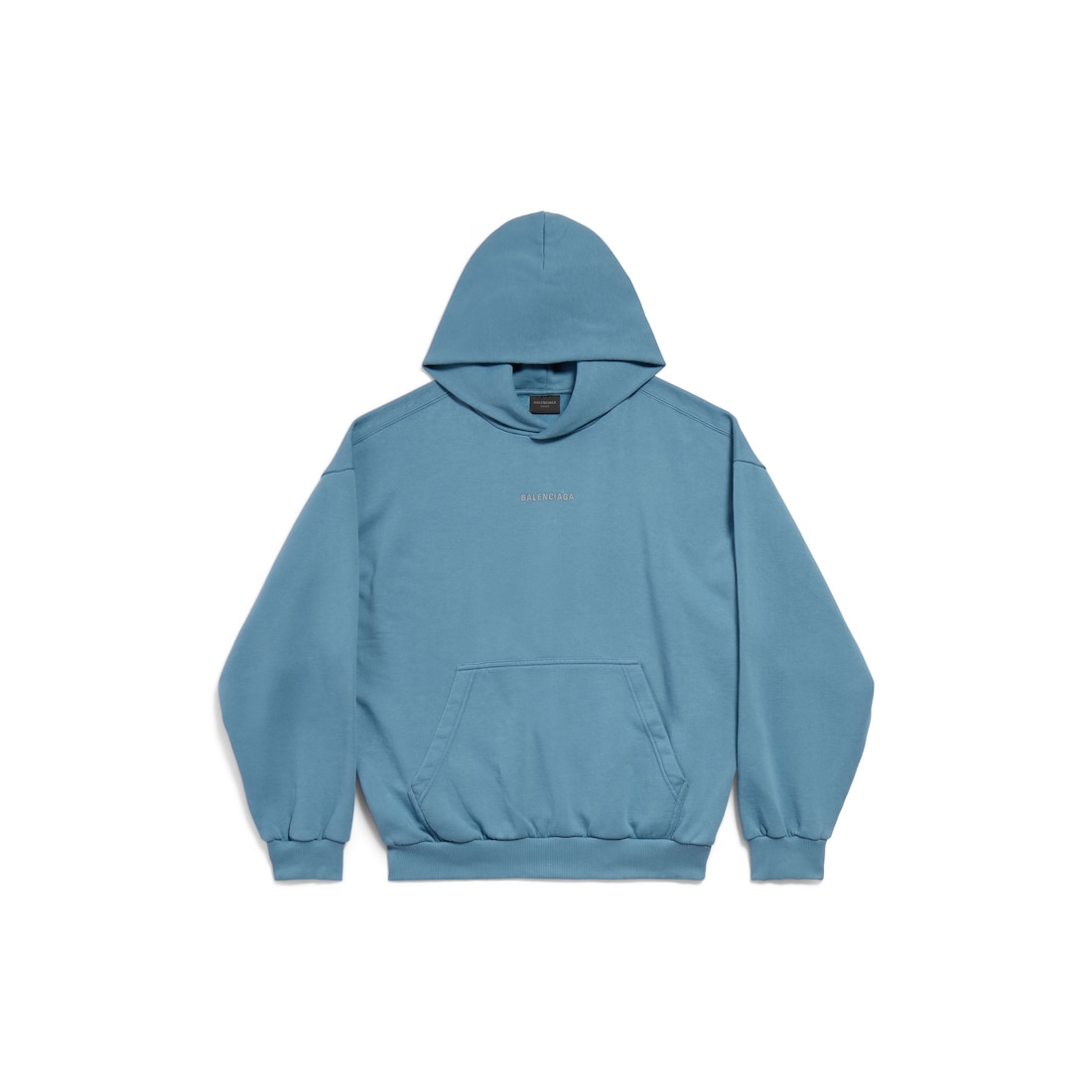 Balenciaga Hoodie Balenciaga Back Reflective Medium Fit en Azul Grisáceo