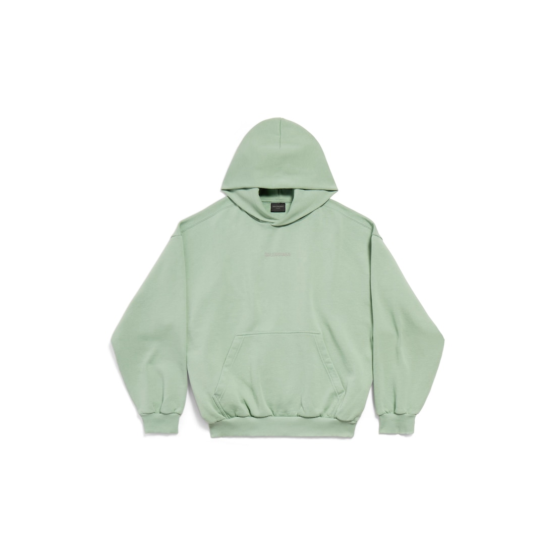 Balenciaga Hoodie Balenciaga Back Reflective Medium Fit en Verde Salvia