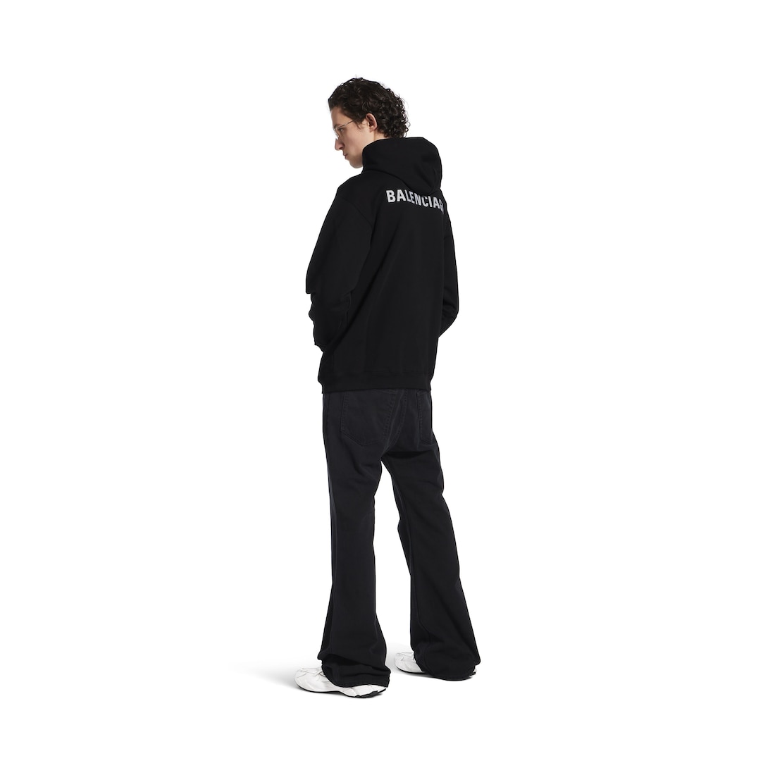Balenciaga Hoodie Balenciaga Back Regular Fit En Negro