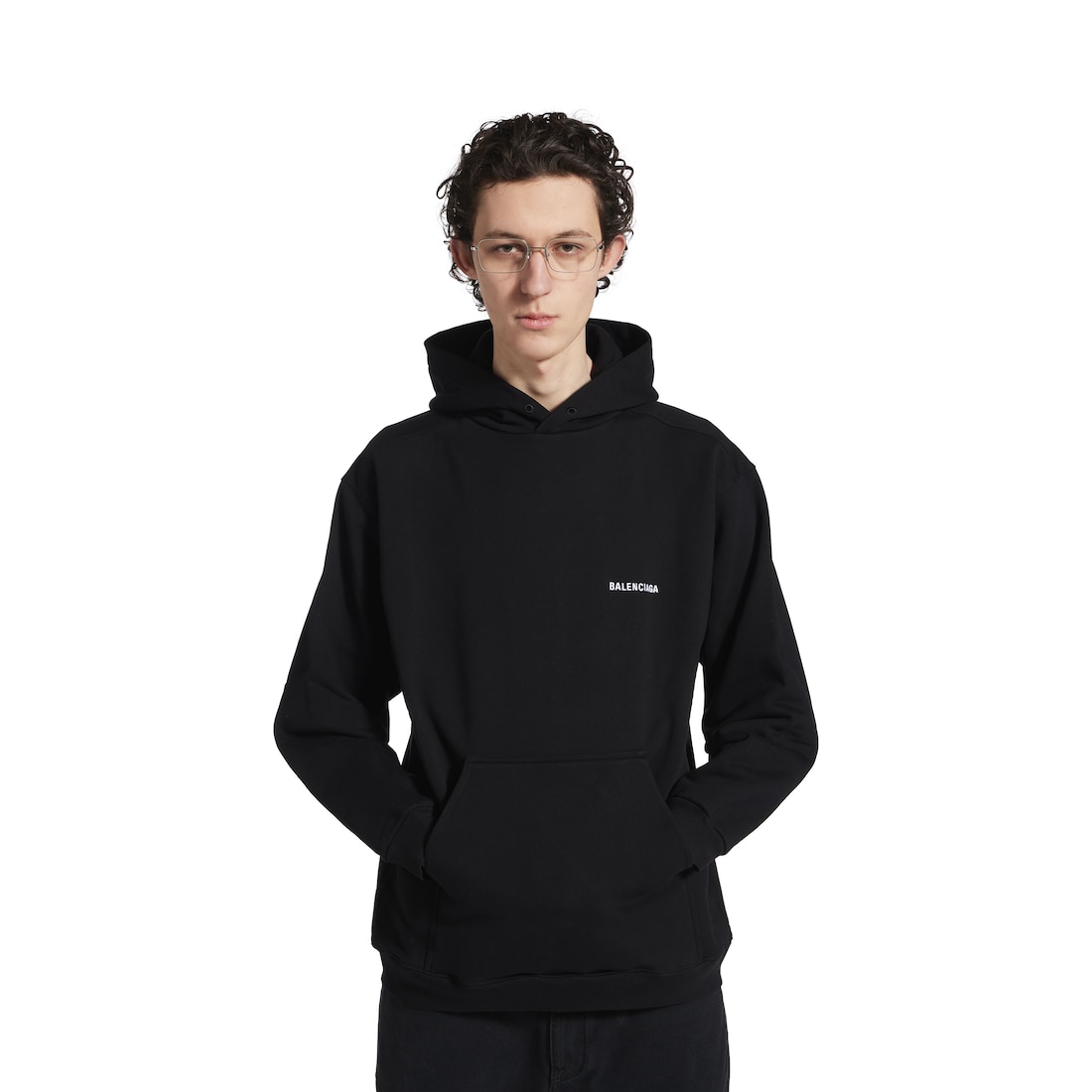Balenciaga Hoodie Balenciaga Back Regular Fit En Negro