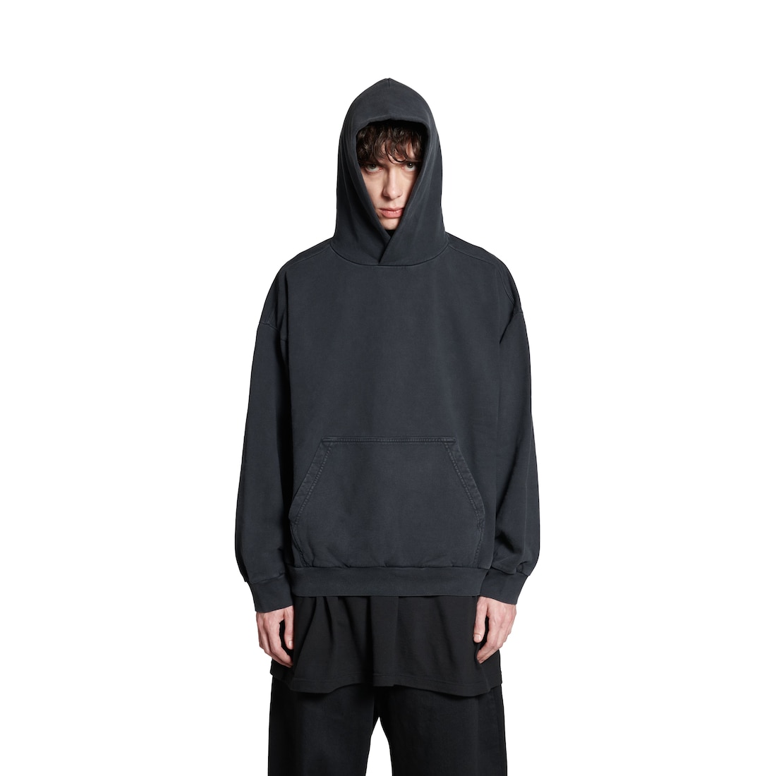 Balenciaga Hoodie Balenciaga Hand-drawn Medium Fit En Negro/blanco