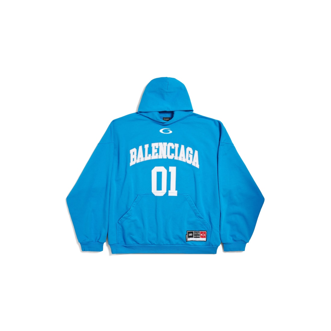Balenciaga Hoodie Basketball Series Large Fit para Hombre en Azul