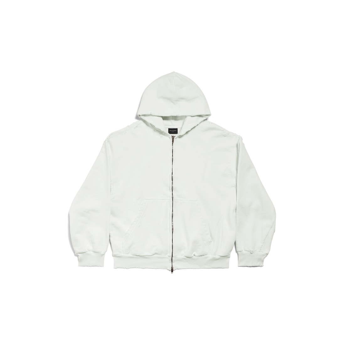 Balenciaga Hoodie Con Cremallera Agaicnelab Regular Fit para Hombre en Blanco