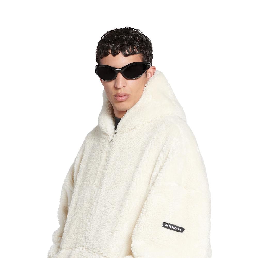 Balenciaga Hoodie Con Cremallera Outerwear En Beige Claro