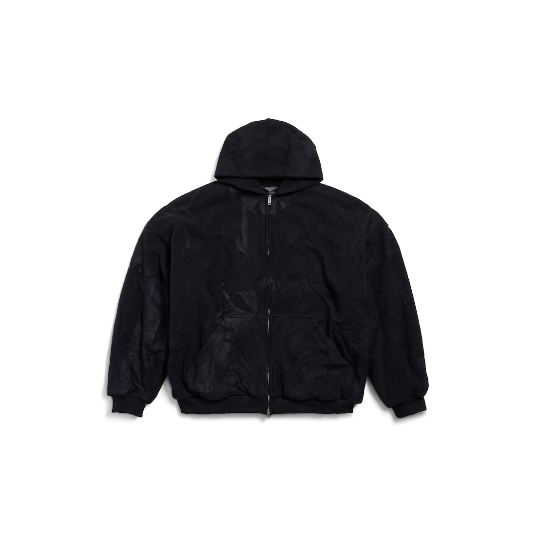 Balenciaga Hoodie Con Cremallera Outerwear Pigalle en Negro