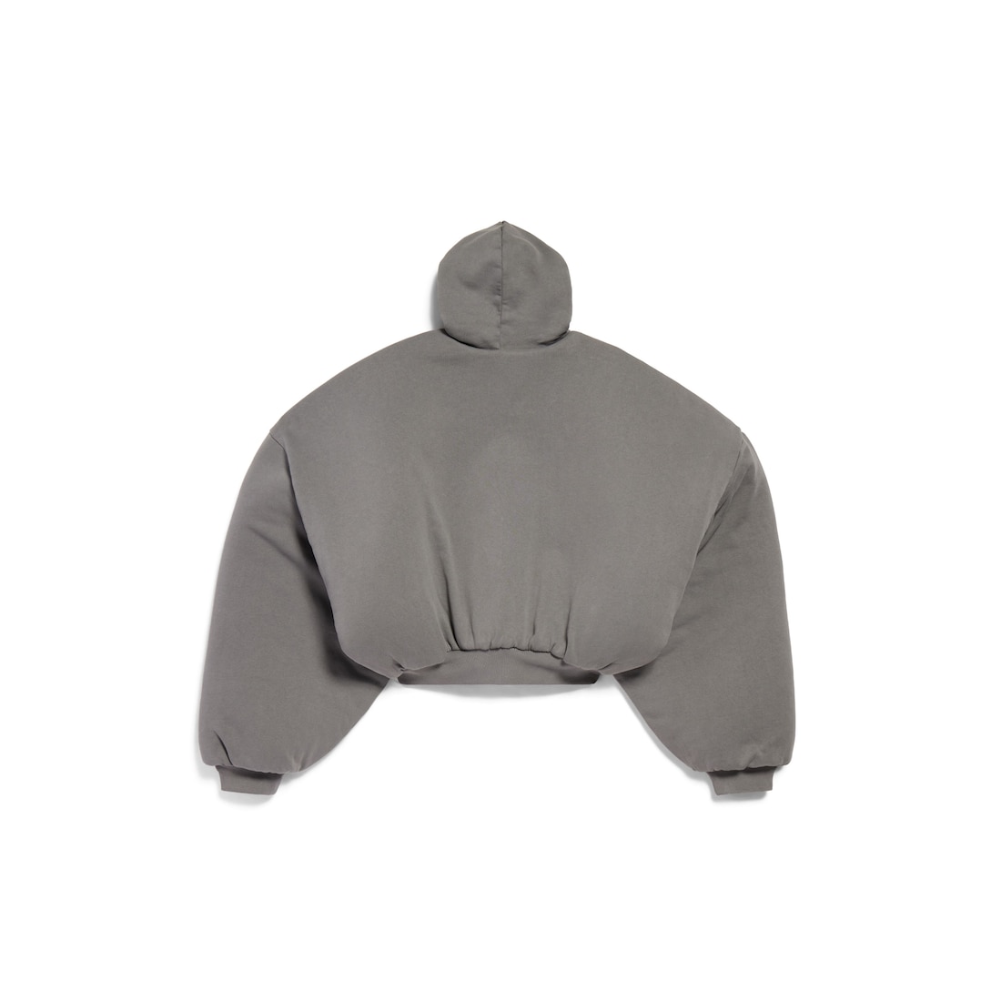 Balenciaga Hoodie Con Cremallera Round Human Being Para Hombre En Gris Oscuro