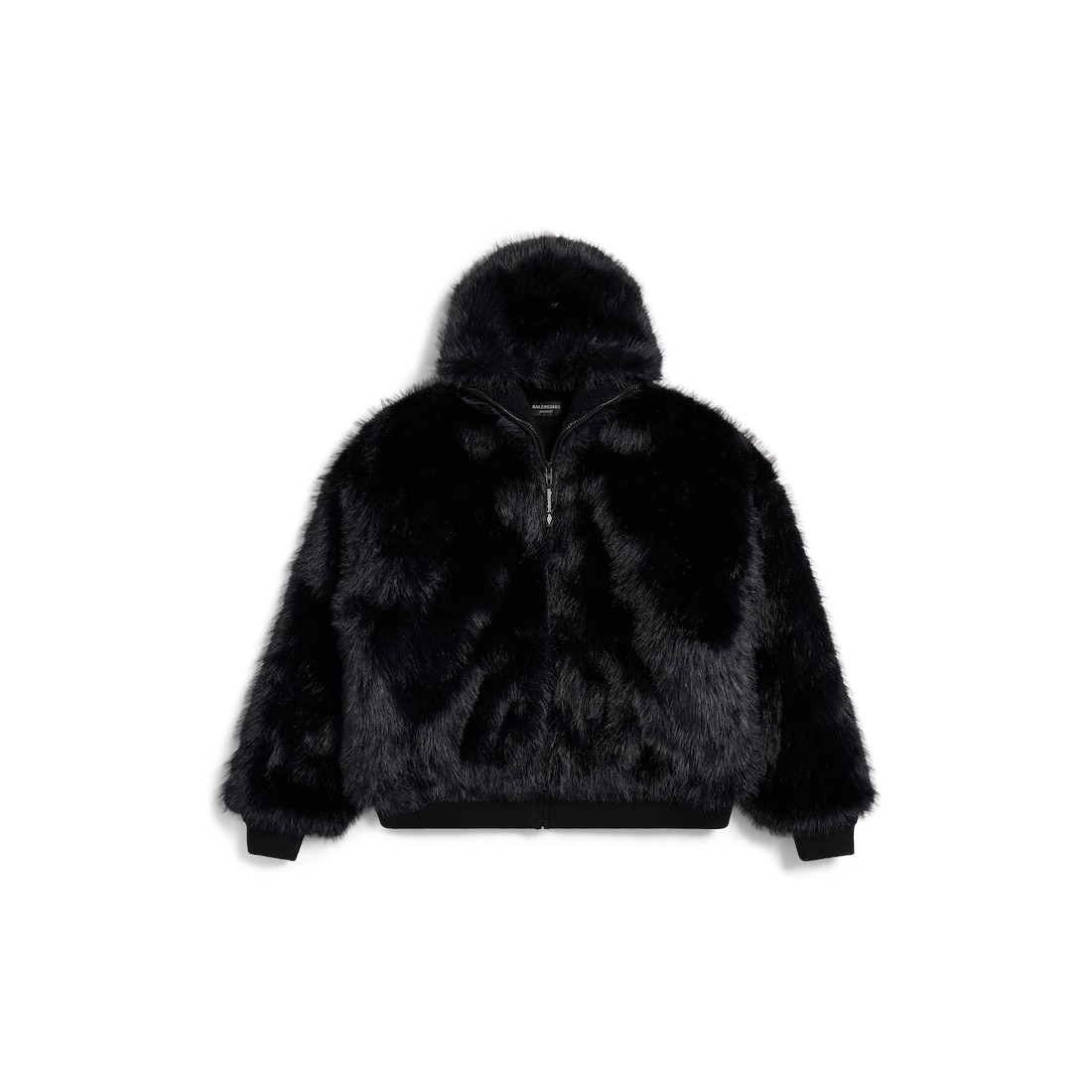 Balenciaga Hoodie Con Cremallera Ski para Mujer en Negro