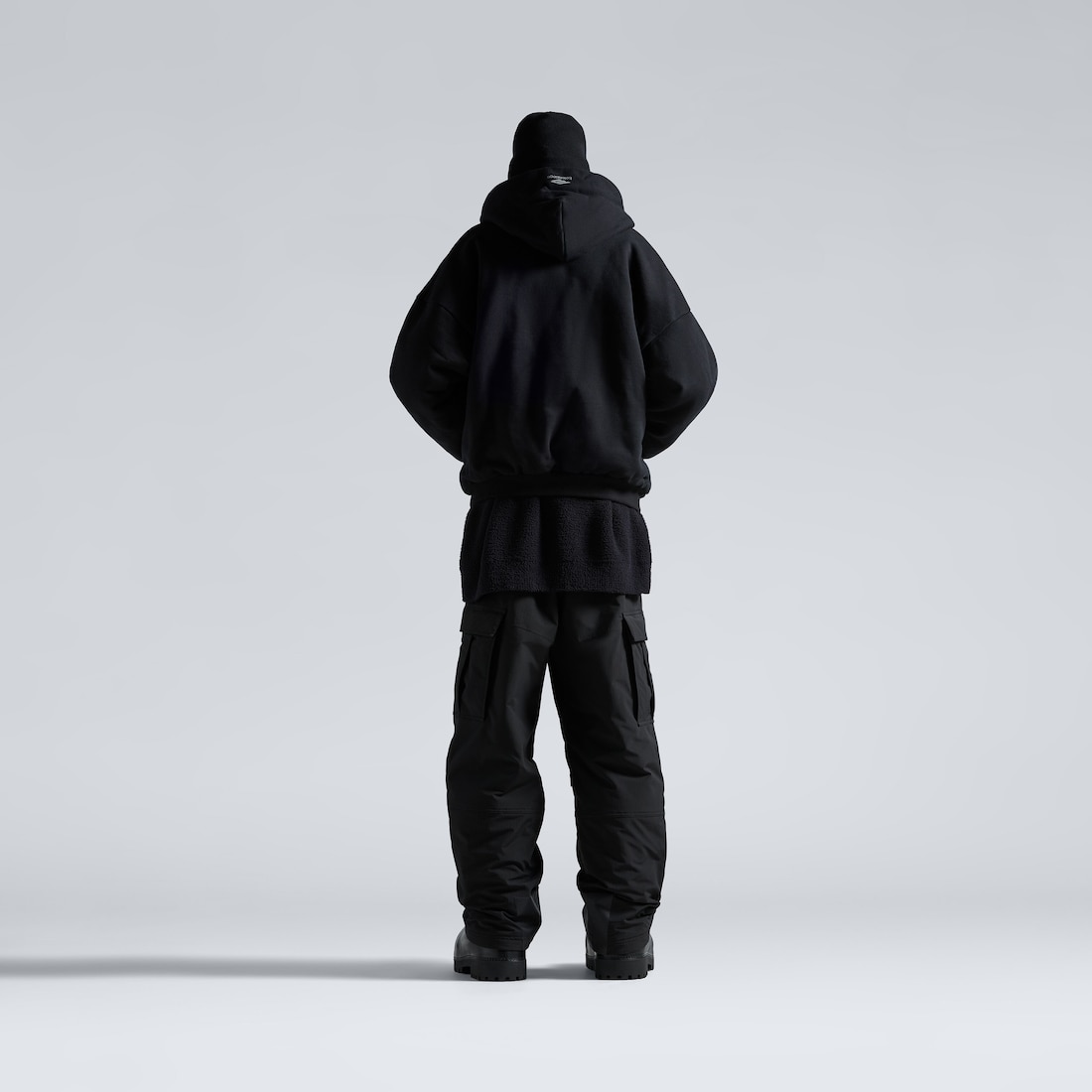 Balenciaga Hoodie De Abrigo Con Cremallera 3b Sports Icon En Negro