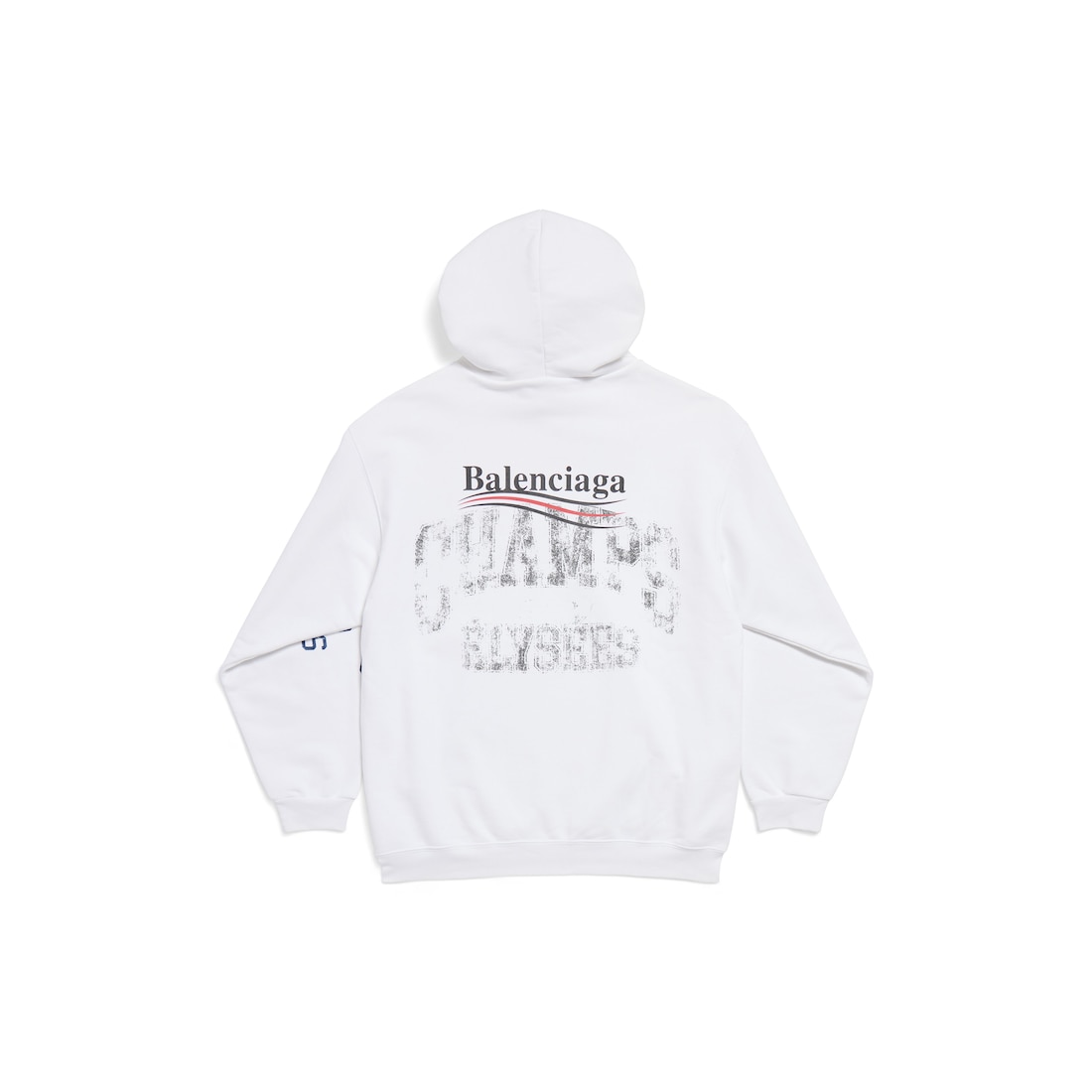 Balenciaga Hoodie Overlayer Political Campaign Medium Fit En Blanco/negro
