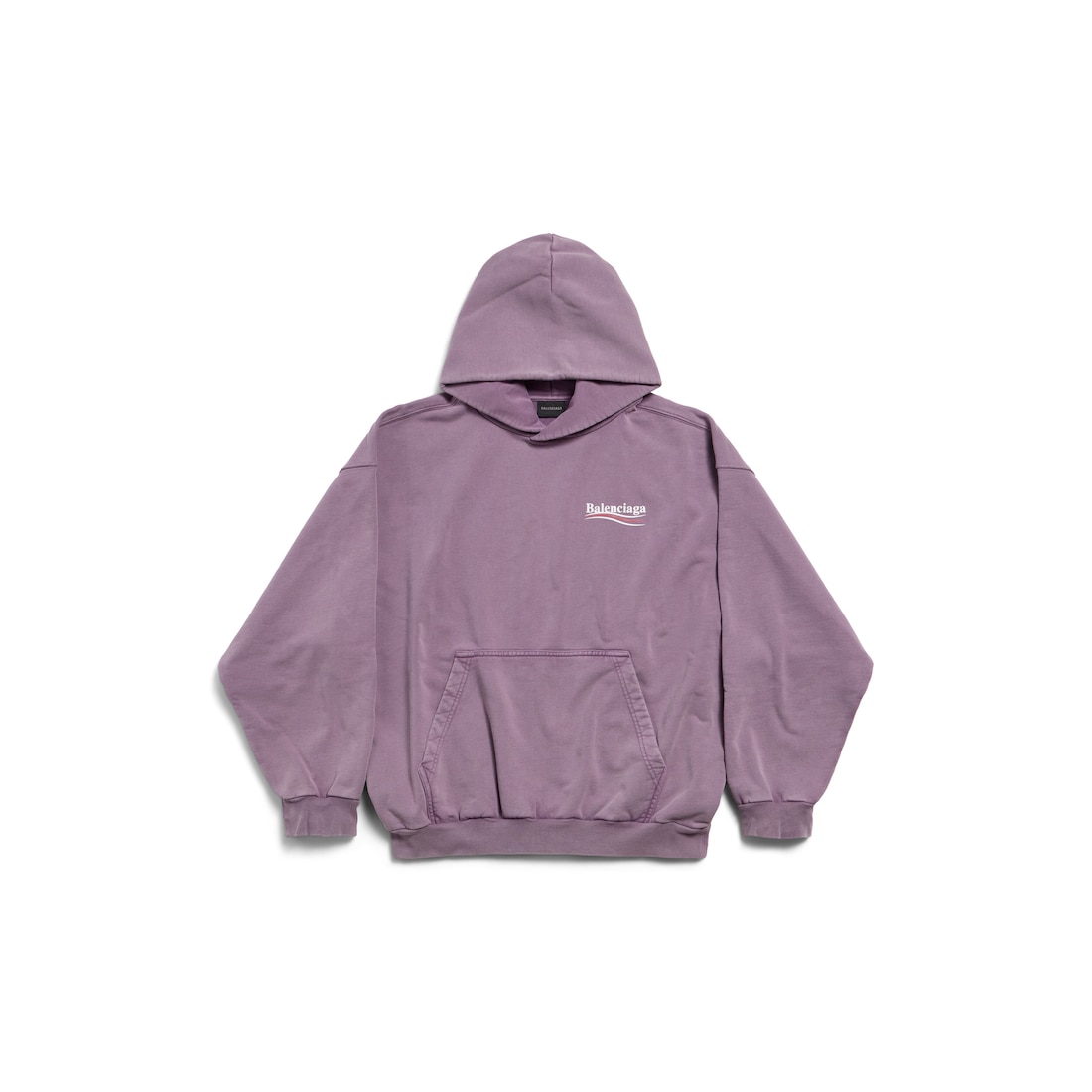Balenciaga Hoodie Political Campaign Medium Fit para Hombre en Morado Degradado