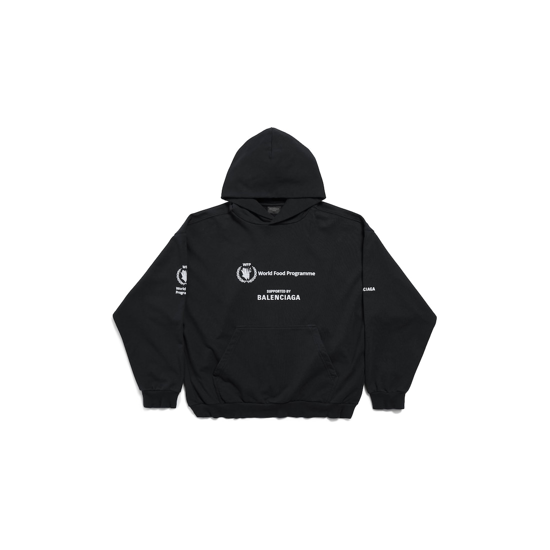 Balenciaga Hoodie Wfp Medium Fit Para Hombre En Negro