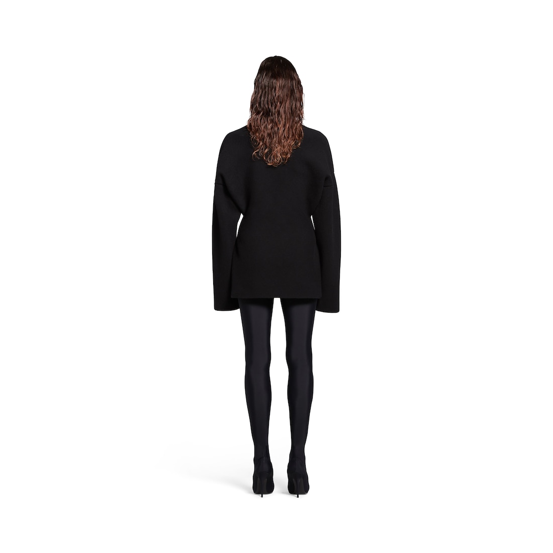 Balenciaga Jersey Con Cuello Cisne Hourglass Para Mujer En Negro