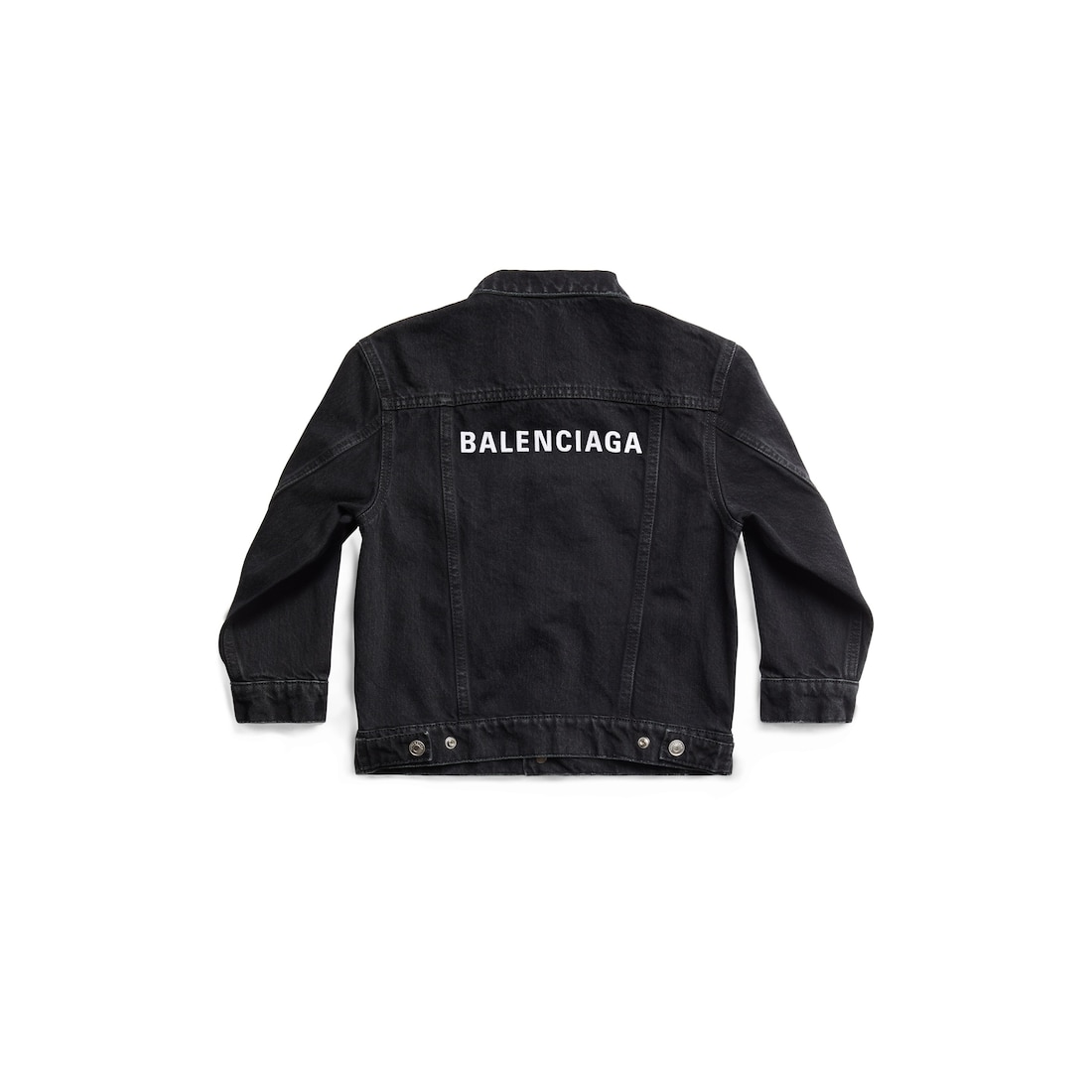 Balenciaga Kids - Chaqueta Balenciaga Oversize En Negro Degradado