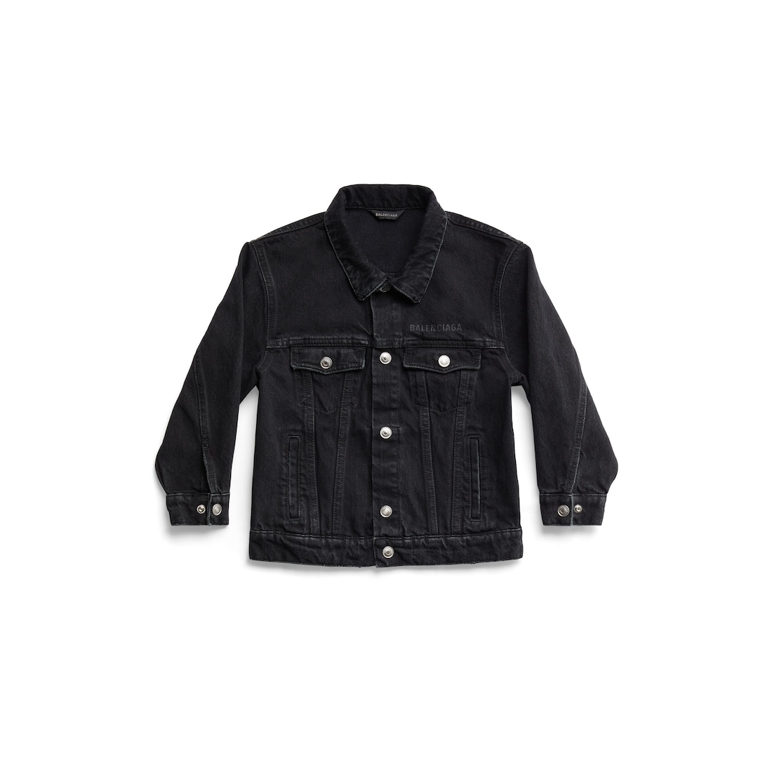 Balenciaga Kids - Chaqueta Balenciaga Oversize en Negro Degradado