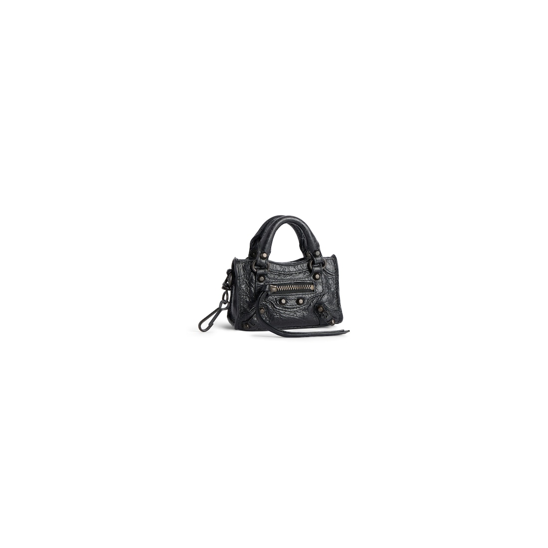 Balenciaga Microcharm Para Bolso Le City Para Mujer En Negro