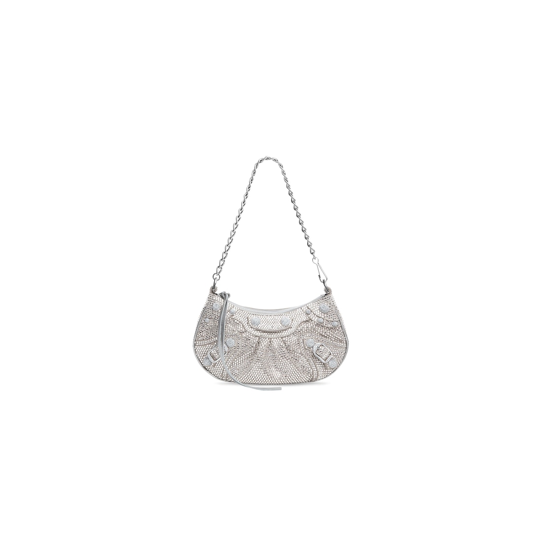 Balenciaga Minibolso Con Cadena Le Cagole Y Estrás Para Mujer En Gris