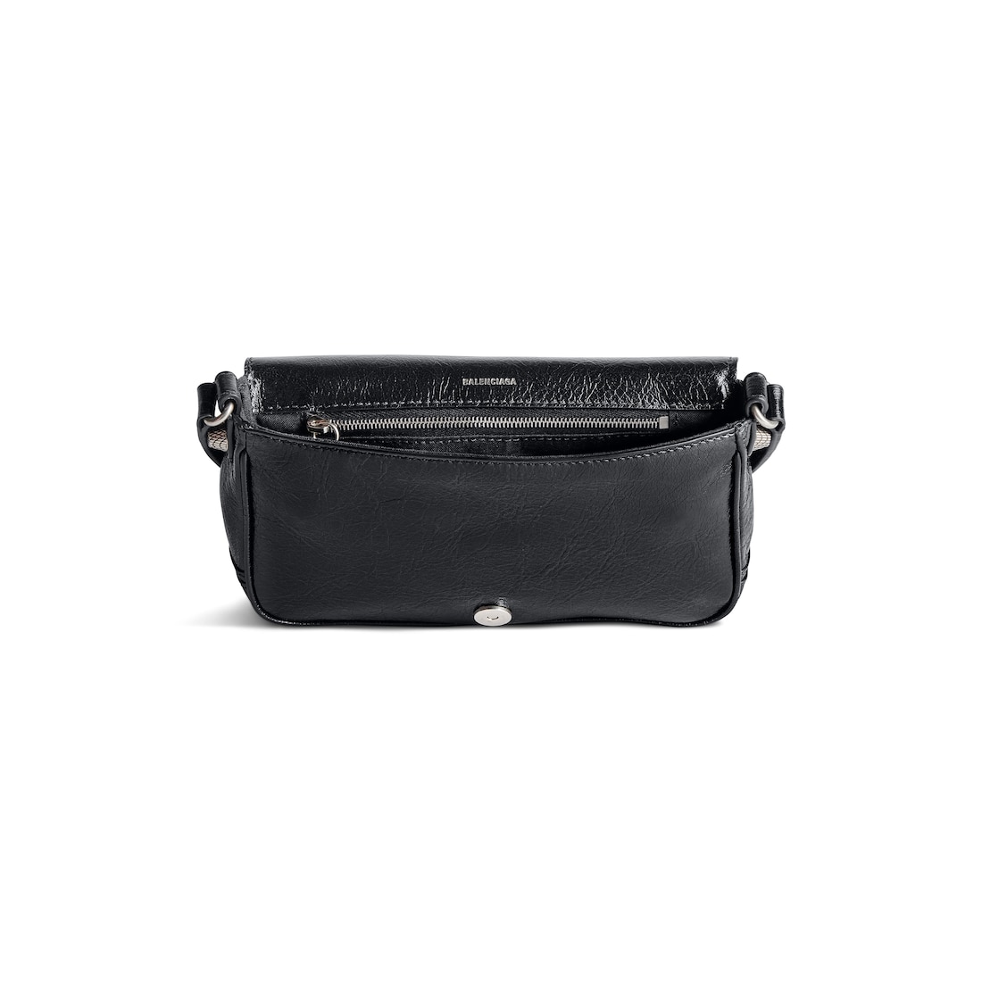 Balenciaga Minibolso Con Solapa Le Cagole Para Hombre En Negro