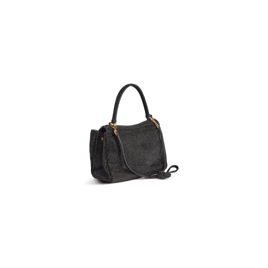 Balenciaga Minibolso De Mano Rodeo Con Estrás Para Mujer En Negro