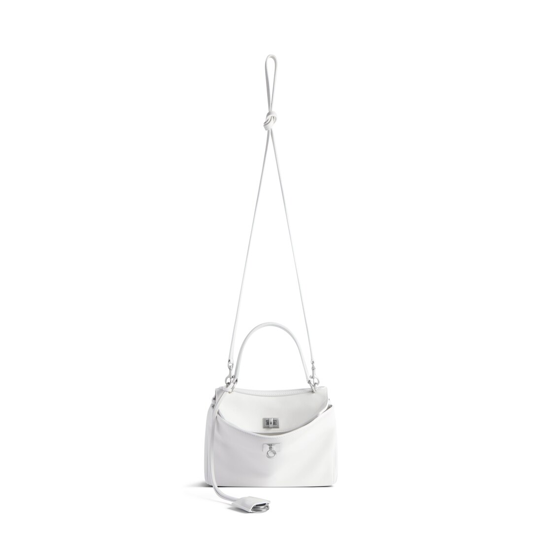Balenciaga Minibolso De Mano Rodeo Para Mujer En Blanco