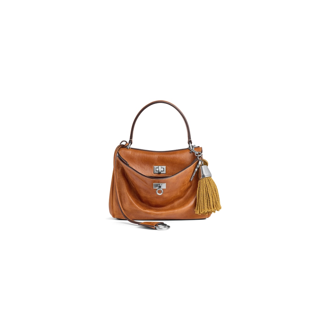 Balenciaga Minibolso De Mano Rodeo Para Mujer En Tostado Estilo Cowboy