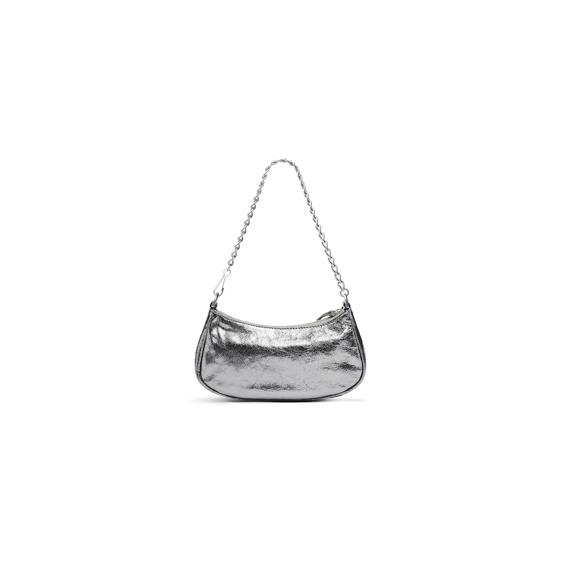 Balenciaga Minibolso Le Cagole Con Cadena Metalizado Para Mujer En Plata