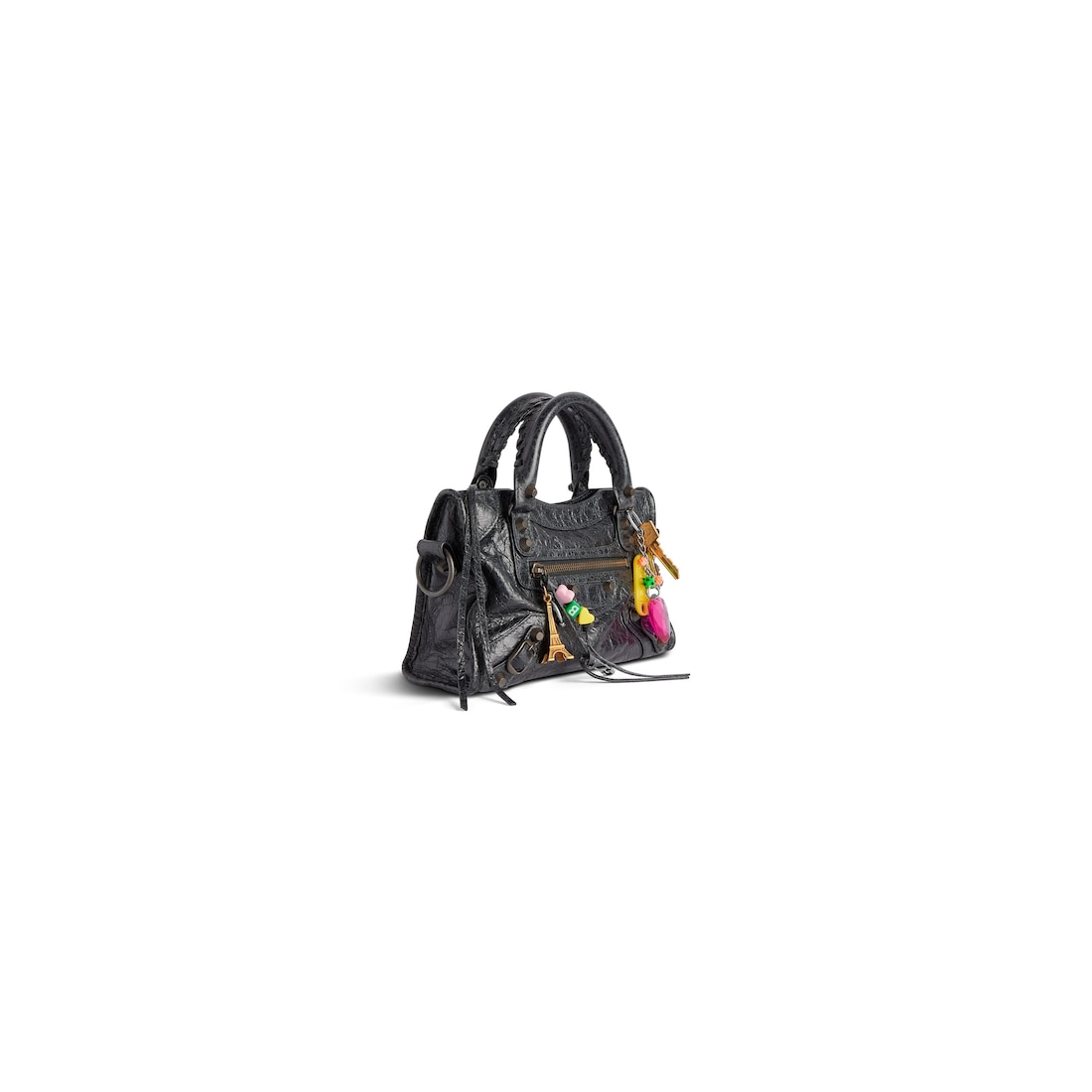 Balenciaga Minibolso Le City Con Charms Para Mujer En Negro
